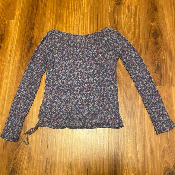 H&M L.O.G.G. Floral Long Sleeve Shirt - Picture 2 of 4